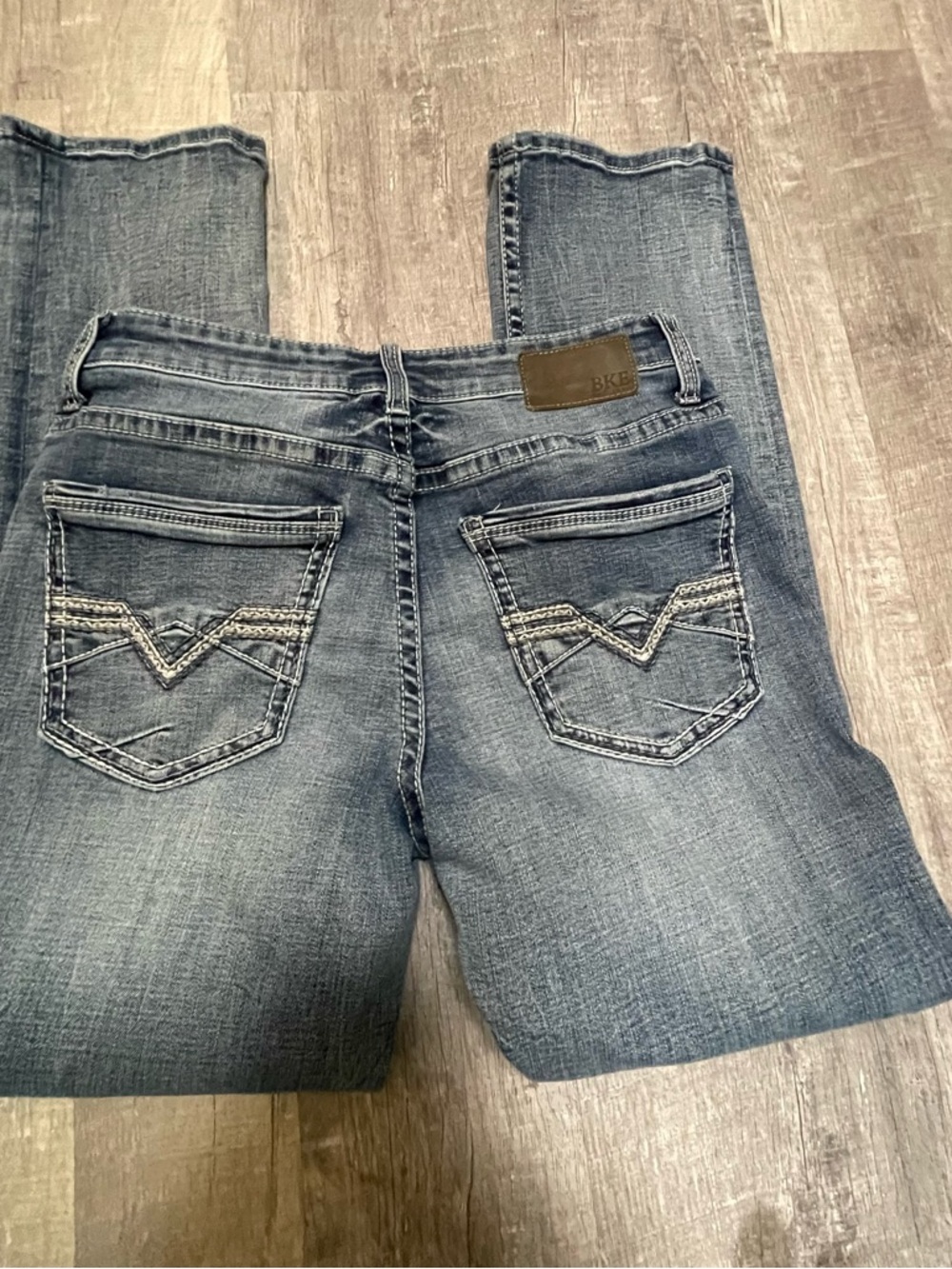 Buckle BKE Alec Men's 31X30 Straight Leg  Stretch Denim Blue Jeans
